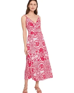 Adrianna Papell V-Neck Maxi Dress Women's