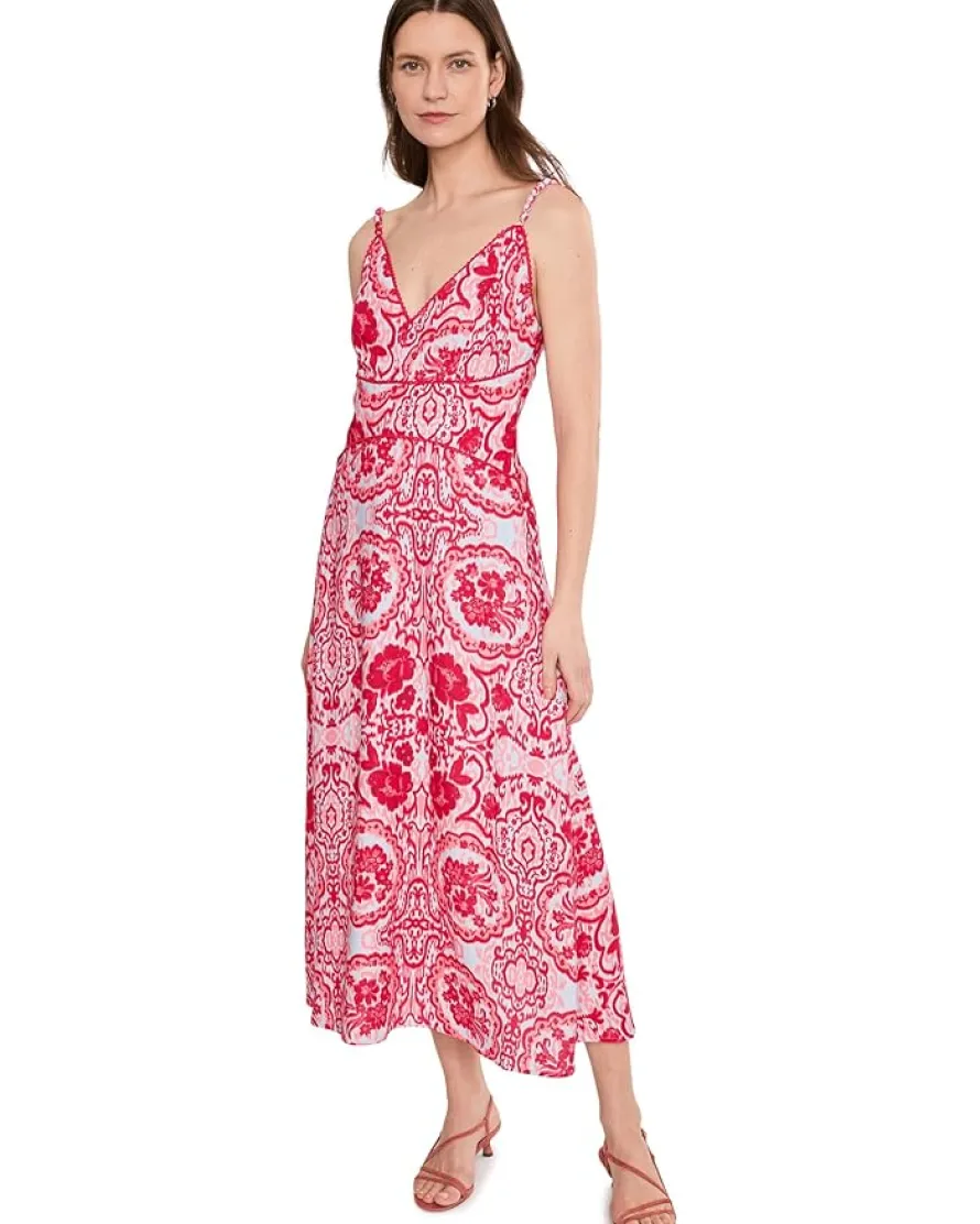Adrianna Papell V-Neck Maxi Dress Women's