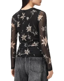 AllSaints Caia Mesh Top Women's