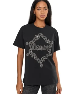 AllSaints Drip Emb Bf Tee Women's