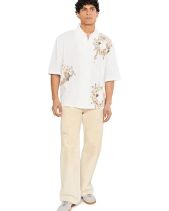 AllSaints Fleur Lis Short Sleeve Shirt Men's