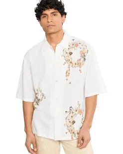 AllSaints Fleur Lis Short Sleeve Shirt Men's