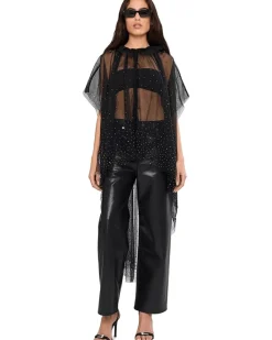AllSaints Sez Emb Tulle Cape Women's