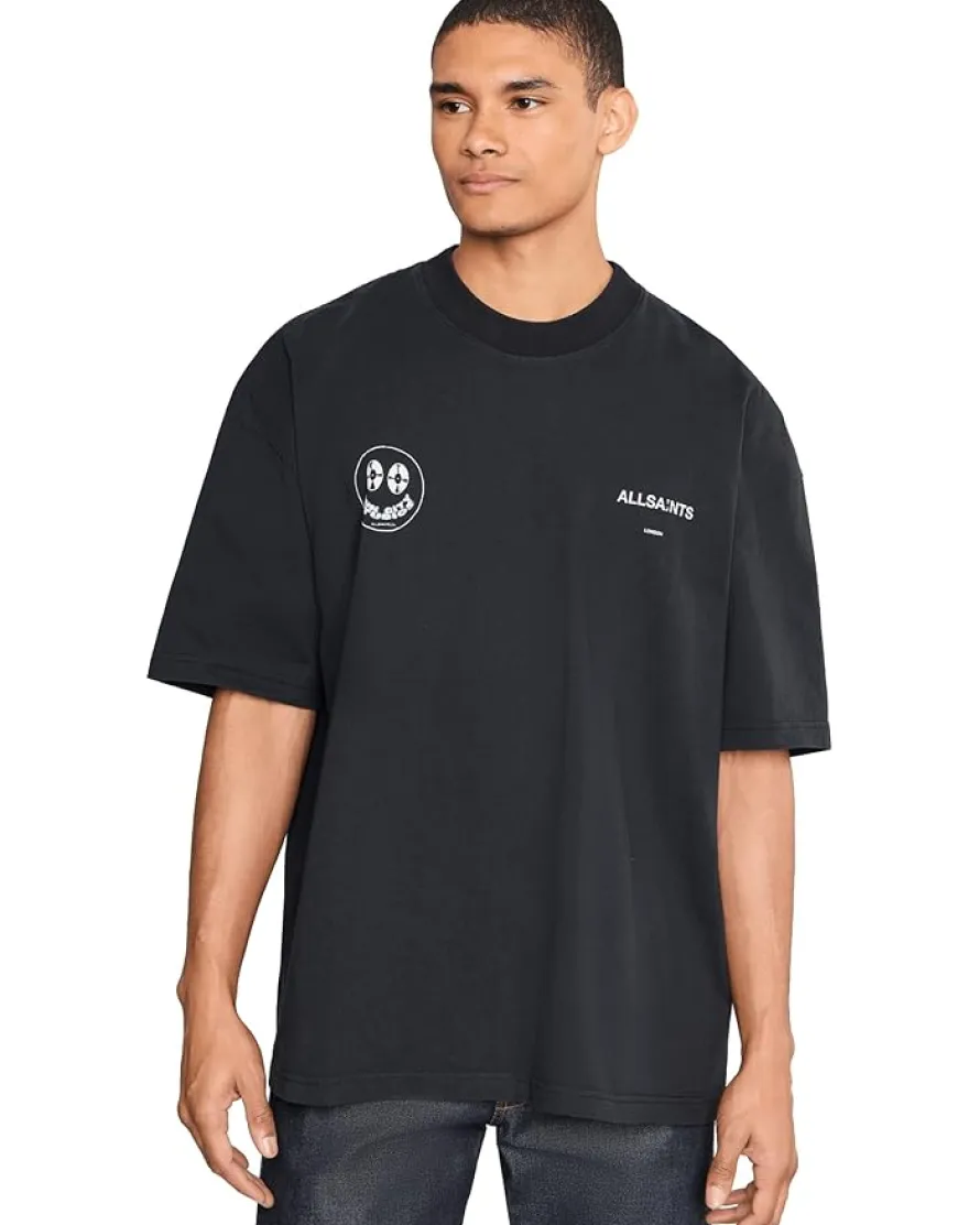 AllSaints Spinner Short Sleeve Crew Men's