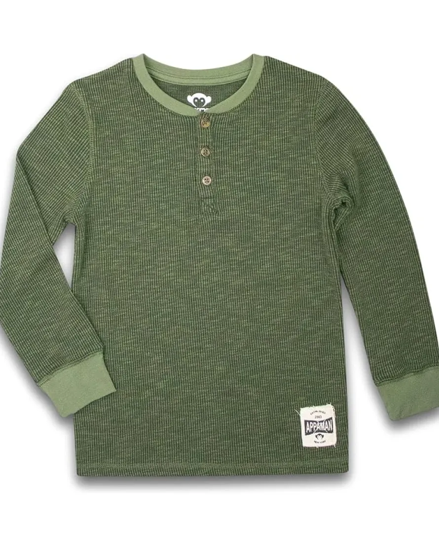 Appaman Kids Craftsman Thermal Henley (Toddler/Little Kid/Big Kid)