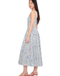 Avec Les Filles Corset Top Midi Dress Women's