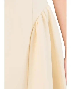 Avec Les Filles Hip Flounce Square Neck Mini Dress Women's