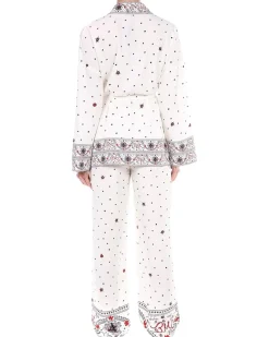 Badgley Mischka Bon Voyage Boarder Print Kimono Women's