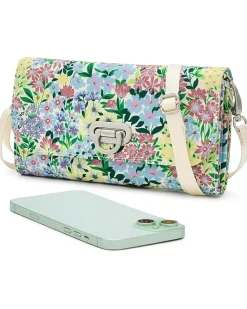 Baggallini Coastal Flip Lock RFID Phone Wallet Crossbody