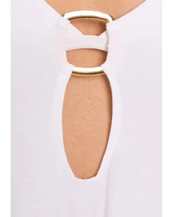 BECCA Beach To Bbq Gold Buckle Tunic Women's