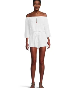 BECCA Breezy Basics Off The Shoulder Romper Women's