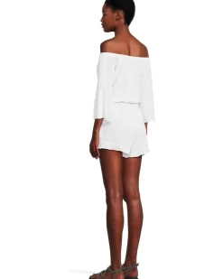 BECCA Breezy Basics Off The Shoulder Romper Women's