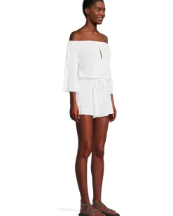 BECCA Breezy Basics Off The Shoulder Romper Women's