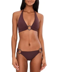BECCA Marble Canyon Mira Ring Front Halter Top Women's