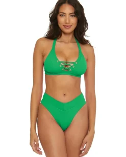 BECCA Modern Edge Lace up Halter Women's