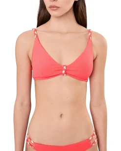 BECCA Modern Edge Rib Gidget Over The Shoulder Bralette Women's