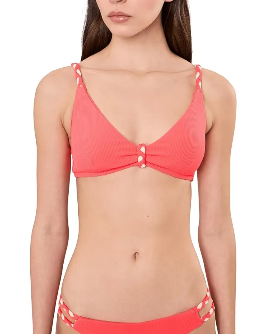 BECCA Modern Edge Rib Gidget Over The Shoulder Bralette Women's