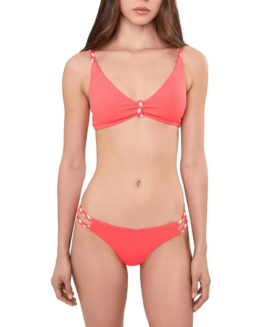 BECCA Modern Edge Rib Gidget Over The Shoulder Bralette Women's