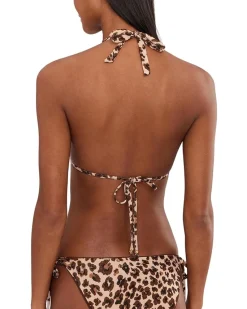 BECCA Safari Leopard Cheryl Reversible Triangle Top Women's
