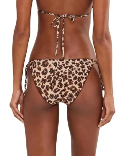 BECCA Safari Leopard Demi Reversible Side Tie Bottom Women's