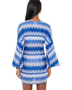 BECCA Santorini Textured Tie Front Tunic Women's