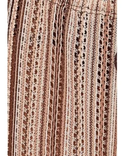 BECCA Seaside Crochet Knit Split Leg Pants Women's