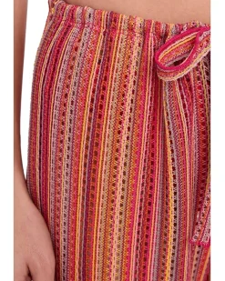 BECCA Seaside Crochet Knit Split Leg Pants Women's