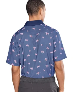 Callaway Azalea Gingham Print Polo Men's