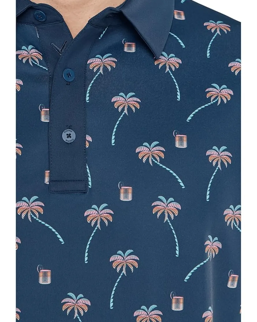 Callaway Ombre Tropical Print Polo Men's