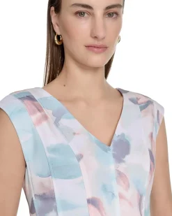 Calvin Klein Printed Seamed Aline Women's