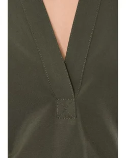 Calvin Klein Puff Sleeve Commuter Tiered Midi Women's