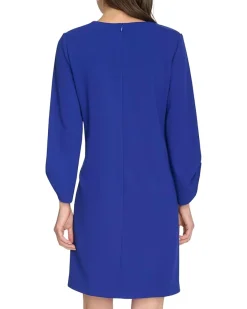 Calvin Klein Scuba Crepe Keyhole Sleeve Women's