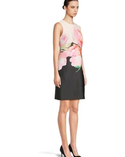 Calvin Klein Scuba Foral Sheath Women's