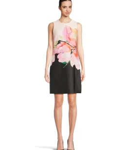 Calvin Klein Scuba Foral Sheath Women's