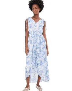 Calvin Klein Sleeveless Chiffon Printed Midi Women's