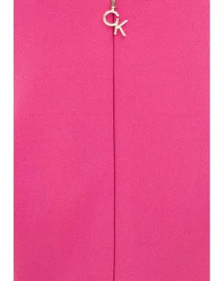 Calvin Klein Sleeveless Scoop Zipper Neck Aline Women's