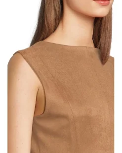 Calvin Klein Sleeveless Zipper Suede Aline Women's