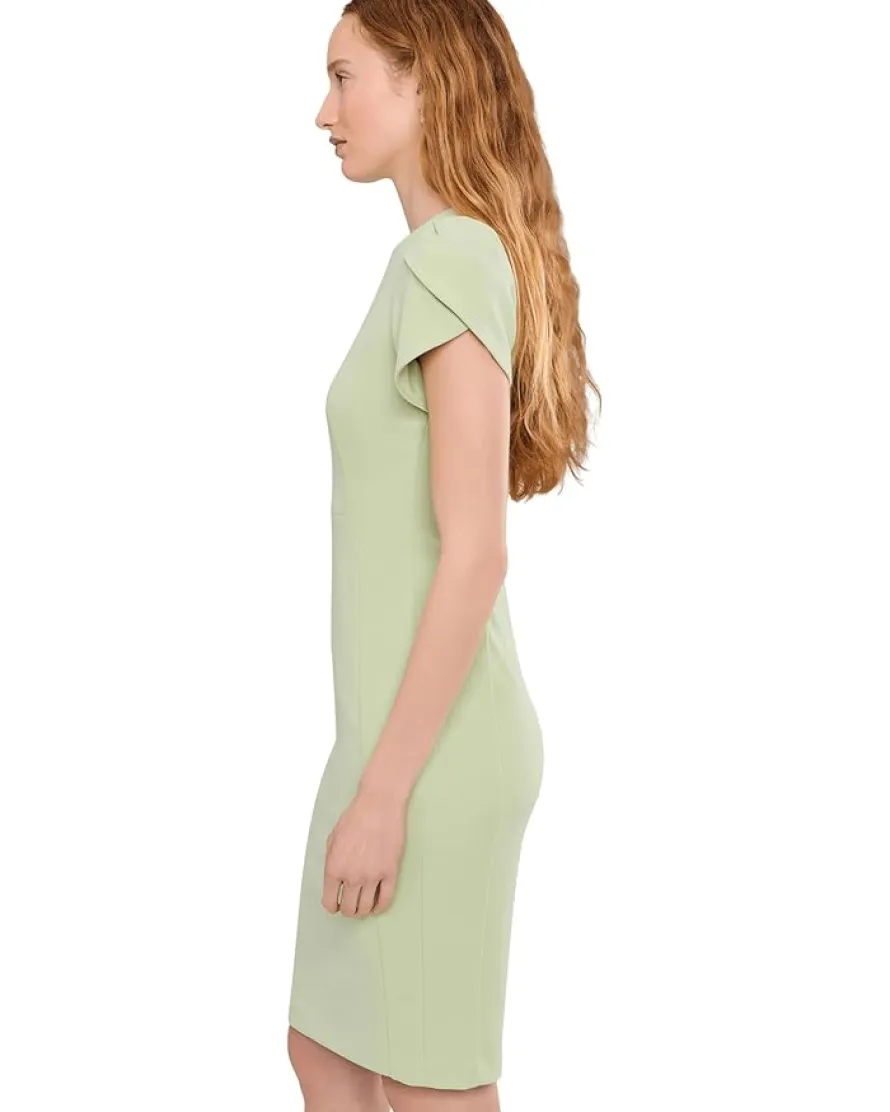 Calvin Klein Tulip Sleeve Solid Sheath Women's