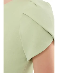 Calvin Klein Tulip Sleeve Solid Sheath Women's