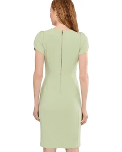 Calvin Klein Tulip Sleeve Solid Sheath Women's