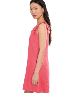CeCe Bow Strap V-Neck A-Line Dress Women's