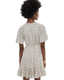 CeCe Center Front Keyhole Raglan Skater Dress Women's