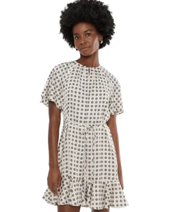 CeCe Center Front Keyhole Raglan Skater Dress Women's