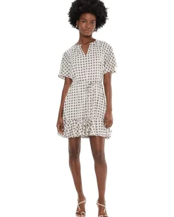 CeCe Center Front Keyhole Raglan Skater Dress Women's