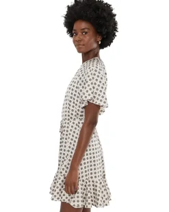 CeCe Center Front Keyhole Raglan Skater Dress Women's