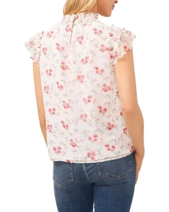 CeCe Elastic Neck Blouse Women's
