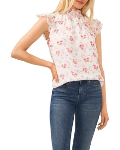 CeCe Elastic Neck Blouse Women's