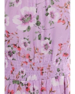 CeCe Flutter Sleeve Smocked Waist Midi Dress Women's