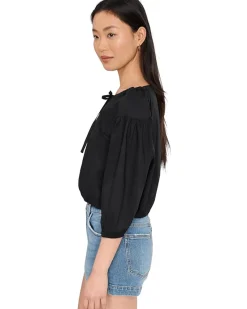CeCe Long Sleeve Dropped Shoulder Bubble Top Women's