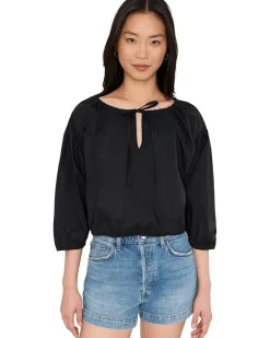 CeCe Long Sleeve Dropped Shoulder Bubble Top Women's